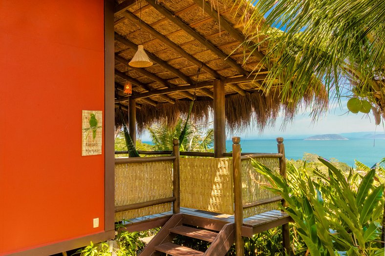 Maritaca Bungalow - Privacy and view of the Sea