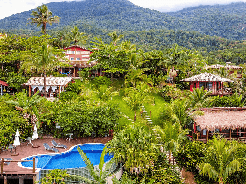 Maritaca Bungalow - Privacy and view of the Sea